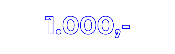 1.000,-
